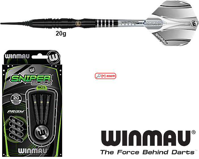 WINMAU Sniper Black 90% Soft 20g