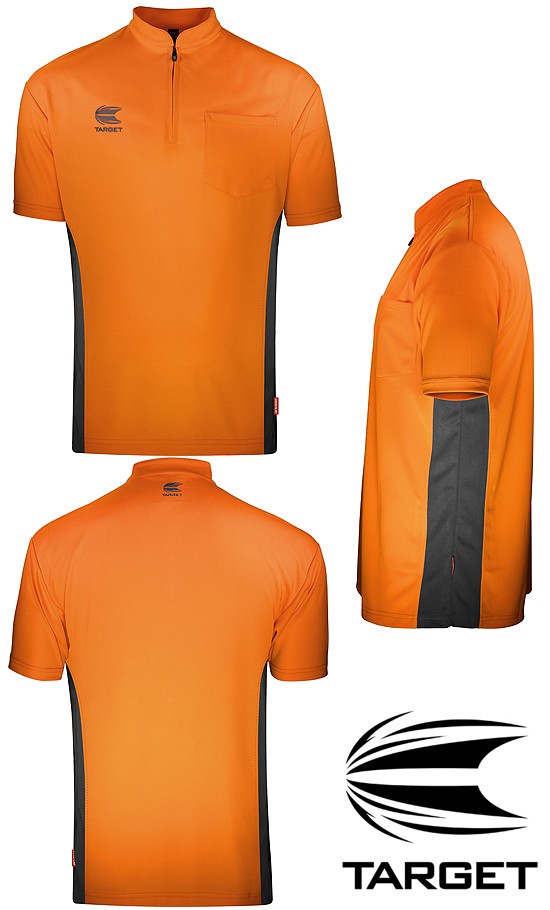 TARGET CP Collarless Shirt Orange/Dark Grey