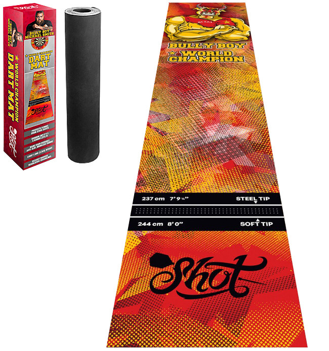 RÜCKLÄUFER: SHOT Dartmatte Bully Boy Michael Smith