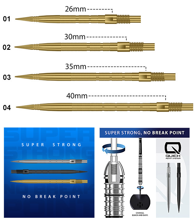HARROWS Micro Grip - Gold Quick Point