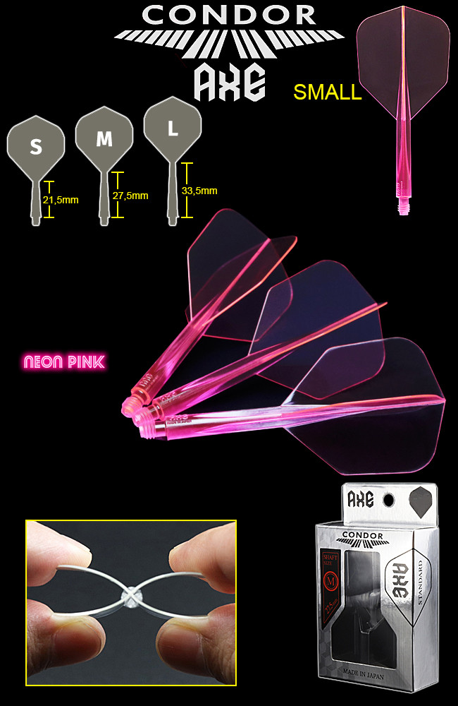 CONDOR AXE Flights Neon Pink Small