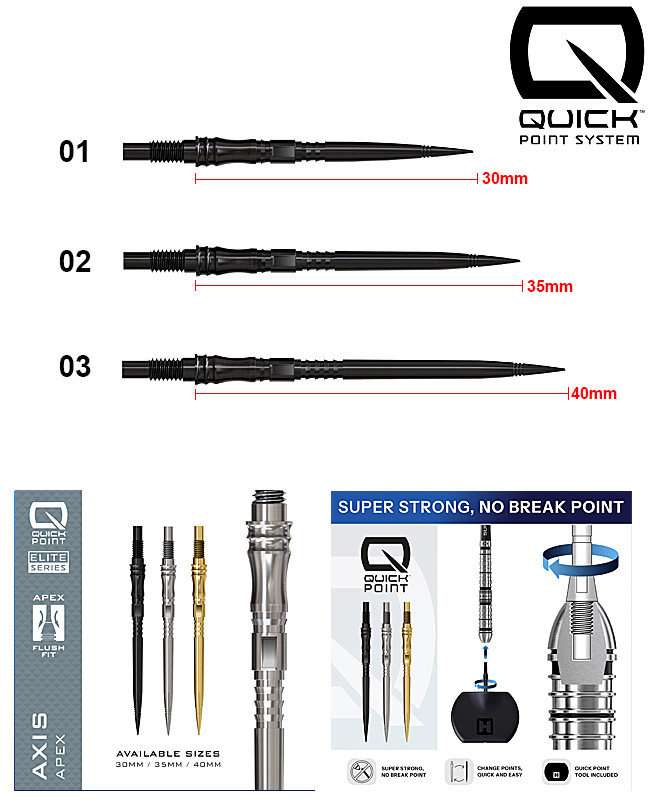HARROWS Axis Apex QUICK Points Black
