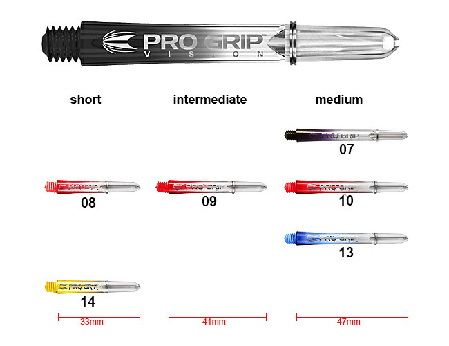 TARGET Pro Grip Vision Shafts 3er Set (9 Stück)