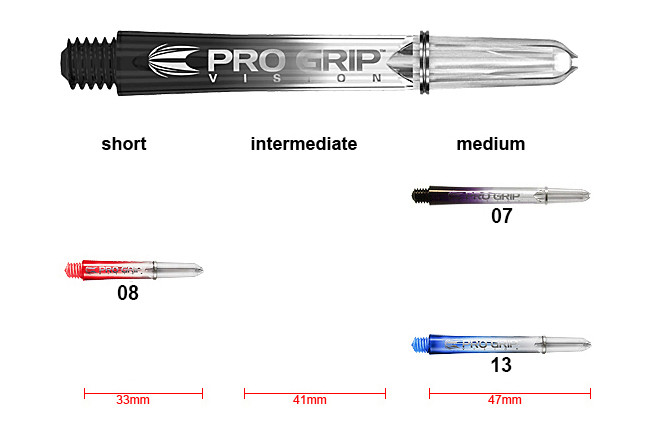 TARGET Pro Grip Vision Shafts 3er Set (9 Stück)