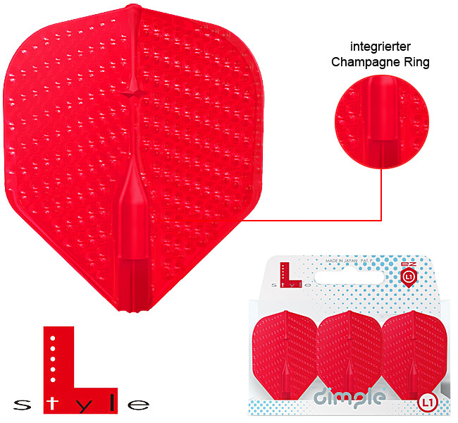 L-STYLE L1EZ DIMPLE Standard Red