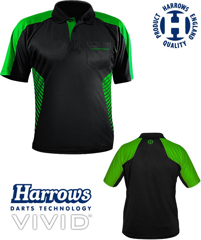 HARROWS Vivid Shrit black/green