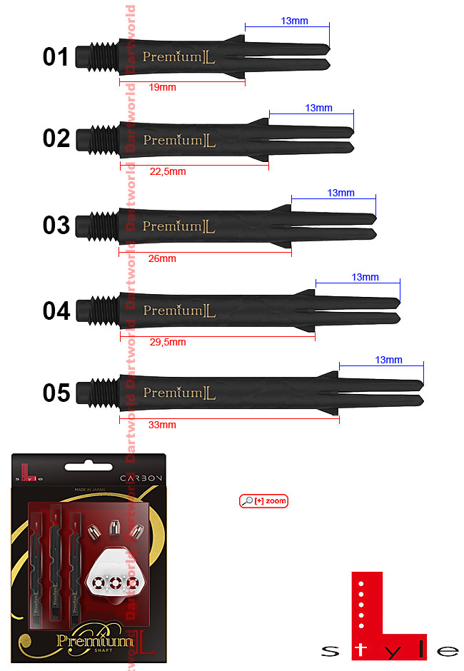 L-STYLE Premium L-Shaft Carbon Lock Straight