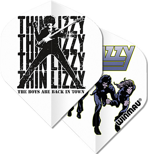 WINMAU Flights Thin Lizzy White