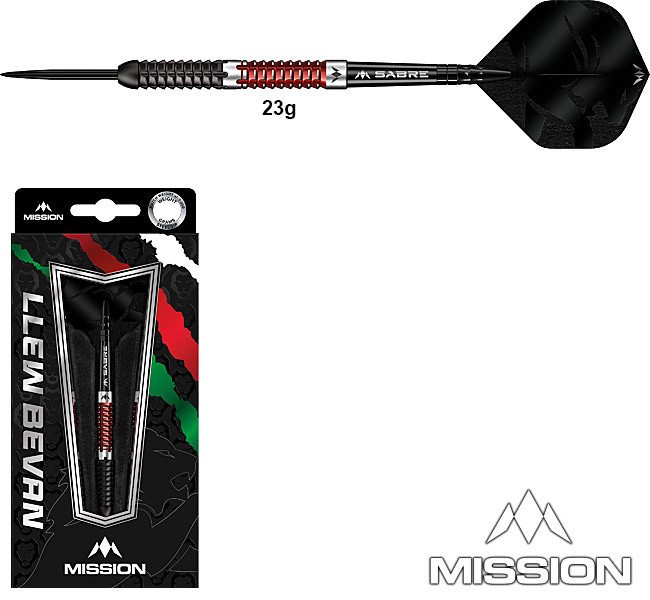 RÜCKLÄUFER: MISSION Llew Bevan Black/Red Electro 90% - 23g