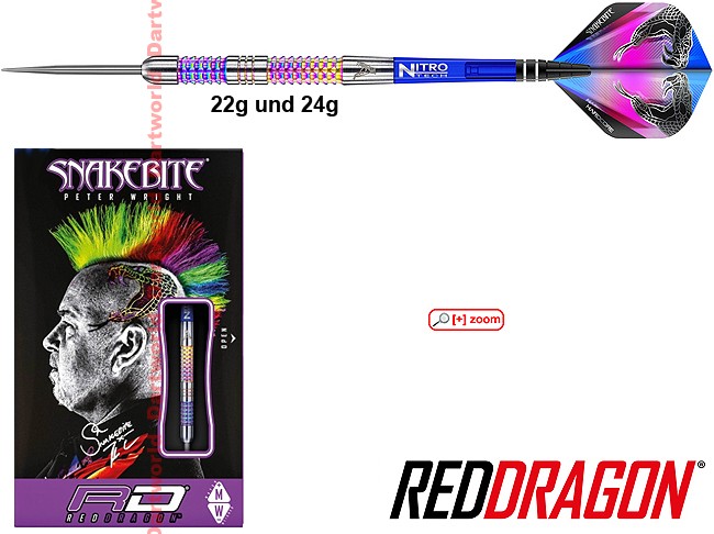 RED DRAGON Peter Wright Rainbow Mamba (Snakebite)