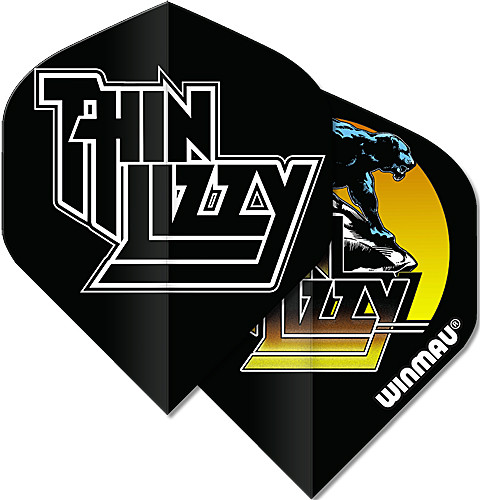 WINMAU Flights Thin Lizzy Black