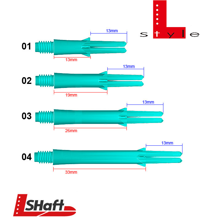 L-STYLE Shafts Locked Straight Emerald