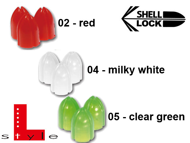 L-STYLE Shell Lock Ring 6 Stück