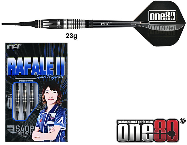 One80 Saori Miyamoto Rafale II Black 90% Soft 23g