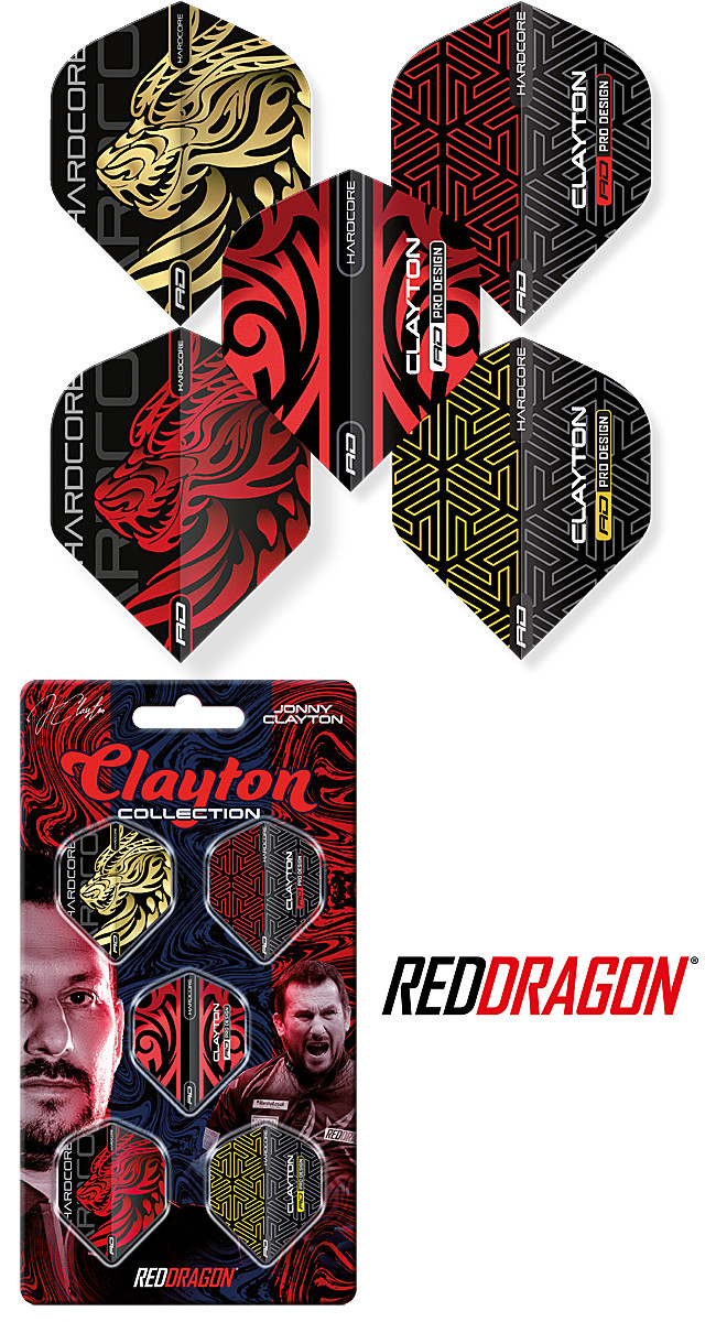 RED DRAGON Jonny Clayton Hardcore Flight Collection