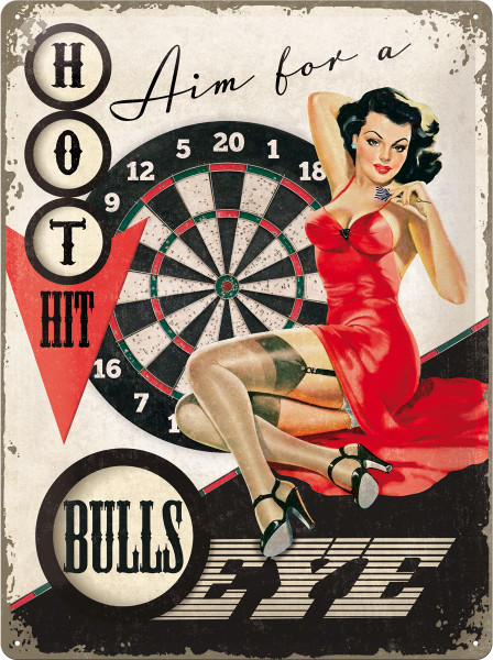 Blechschild Bulls Eye