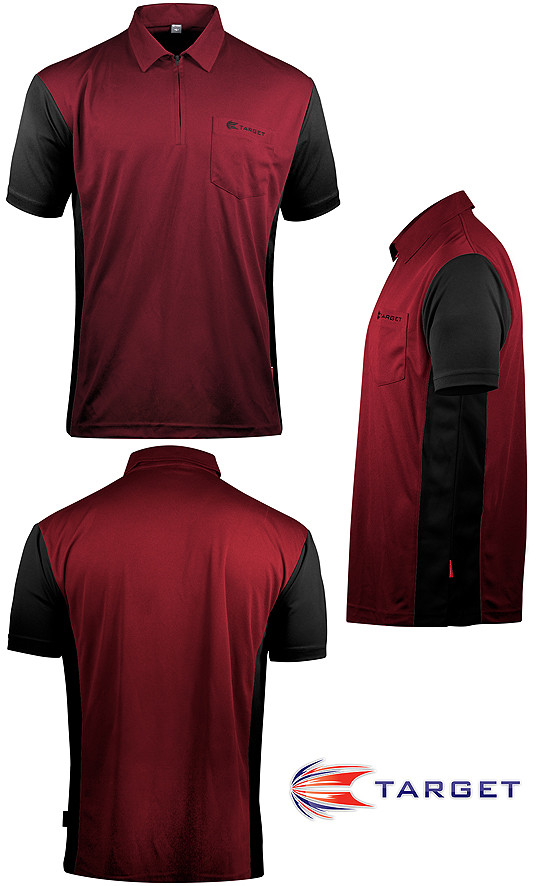 TARGET CP Hybrid 3 Shirt ruby red / black Grösse: S