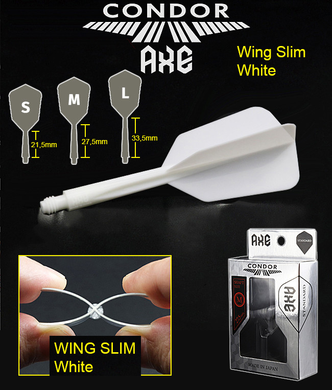 CONDOR AXE Flights Wing White Slim