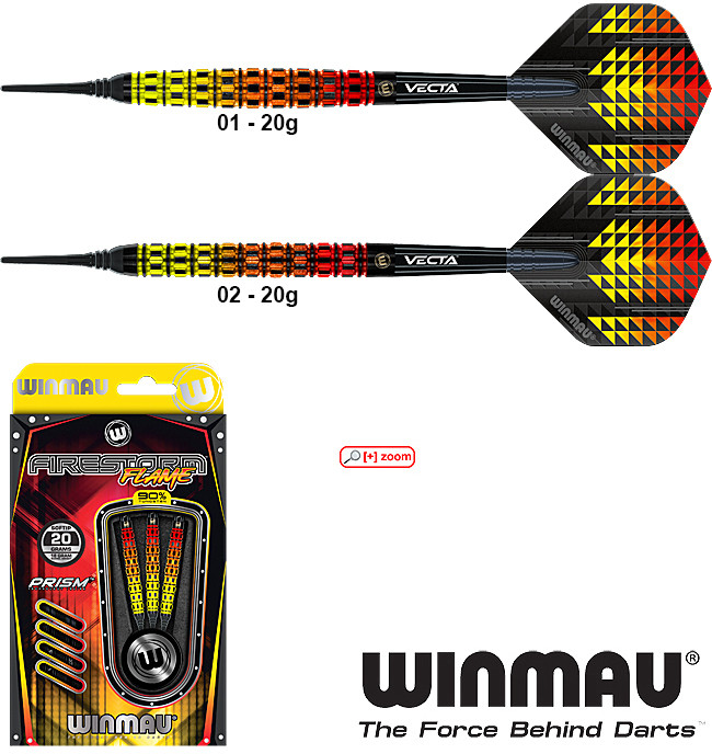 WINMAU Firestorm Flame 90% Soft 20g