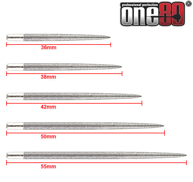 ONE80 Long Taper Points (Sand Coated) Silver