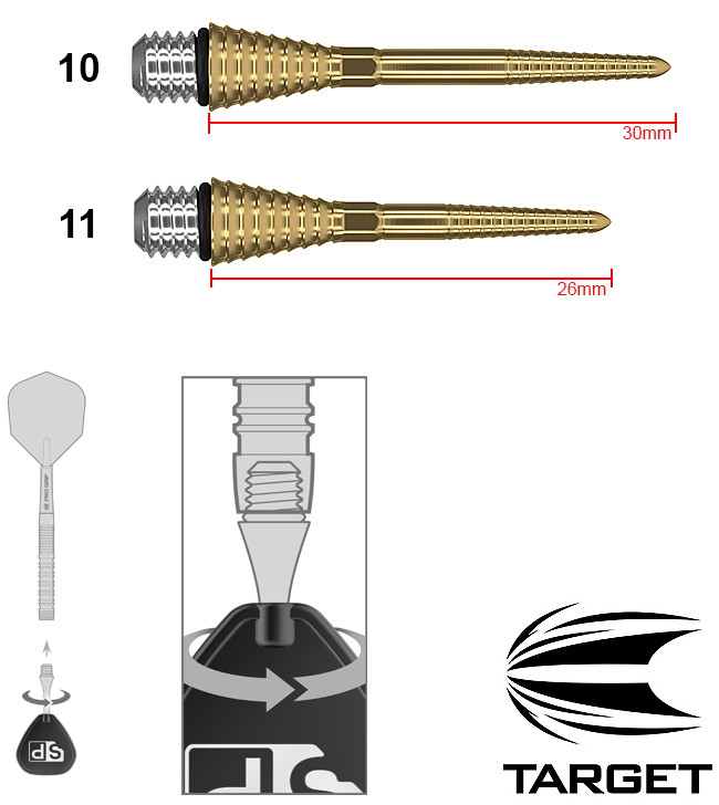 TARGET Titanium Grooved SP Conversion Gold