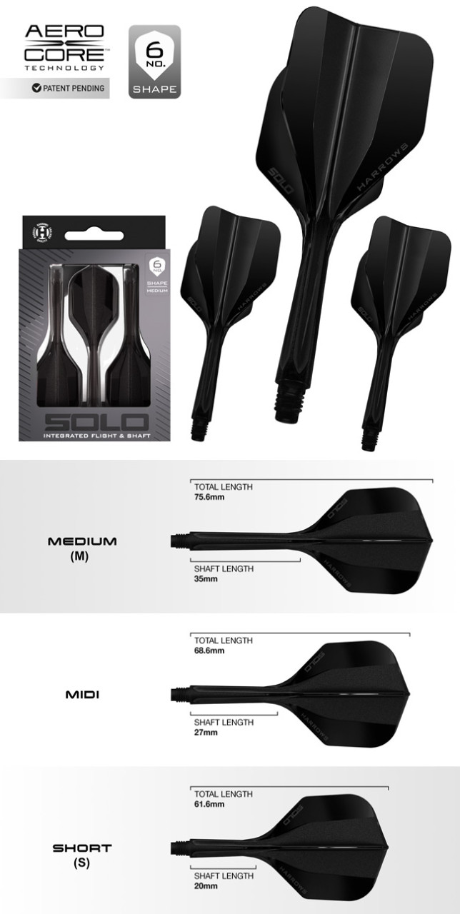 HARROWS Solo 6 Flights Black