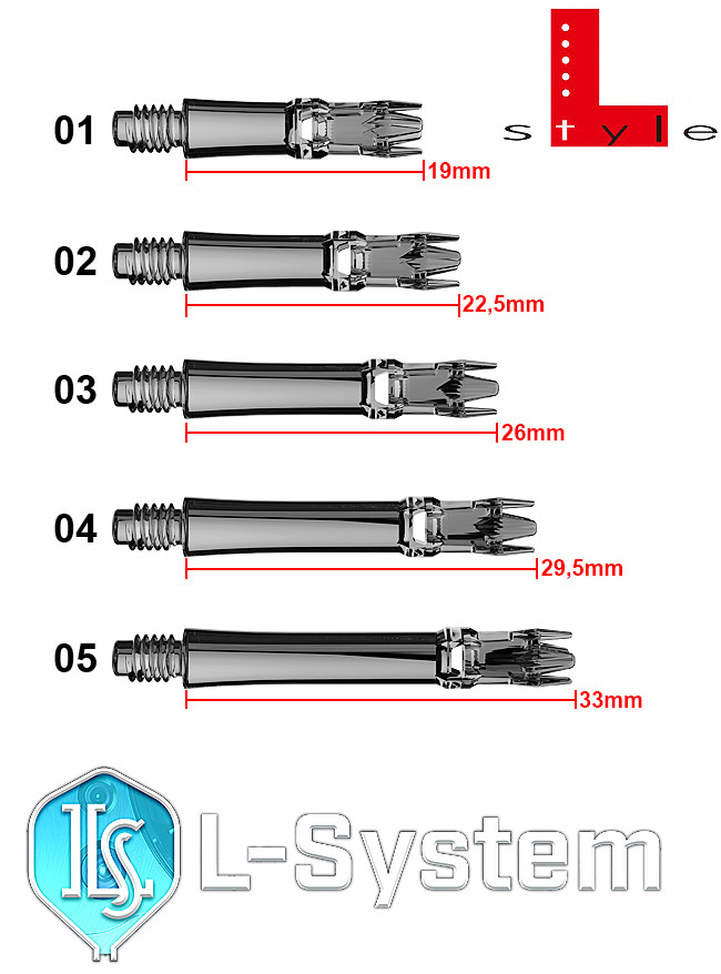 L-STYLE L-System Shaft Clear Black