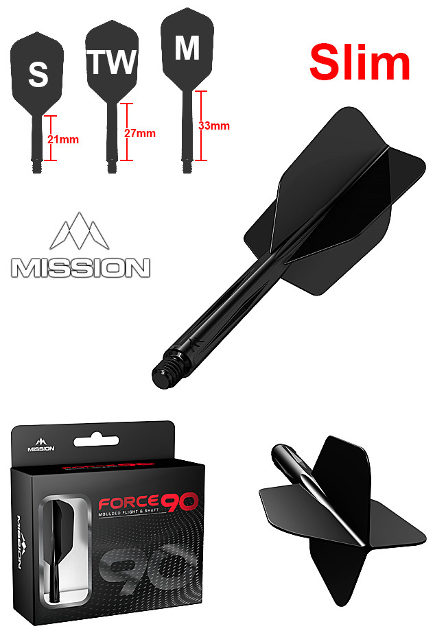 MISSION Force 90 Black Slim