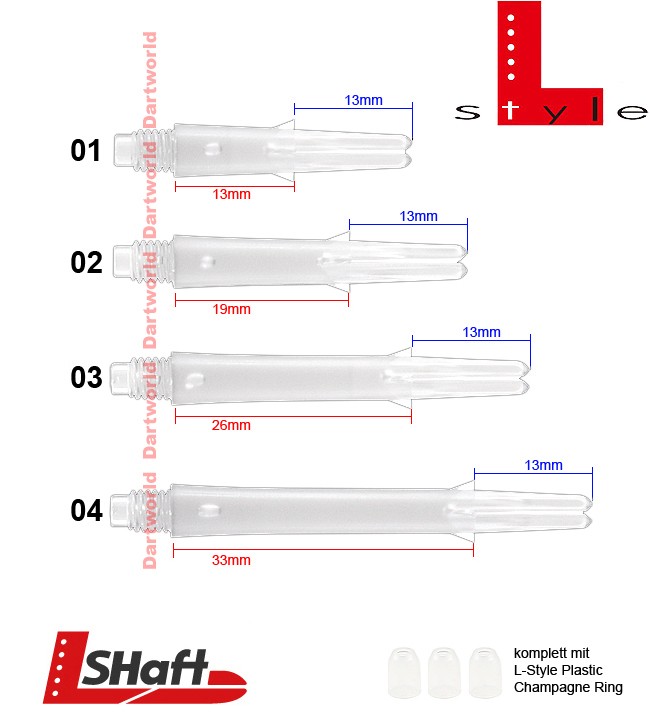 L-STYLE L-Shaft Lock Straight Clear