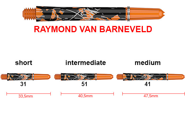 TARGET Pro Grip Icon Shafts Raymond van Barneveld