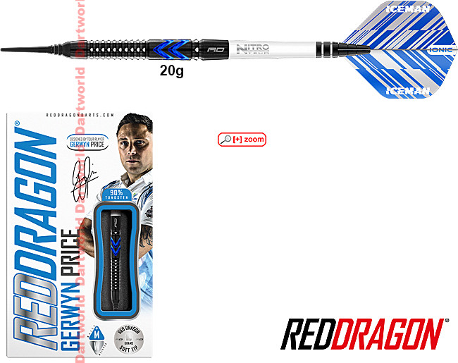 RED DRAGON Gervyn Price Blue Ice SE 90% Soft