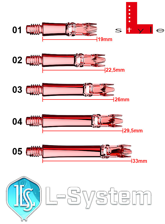 L-STYLE L-System Shaft Clear Red