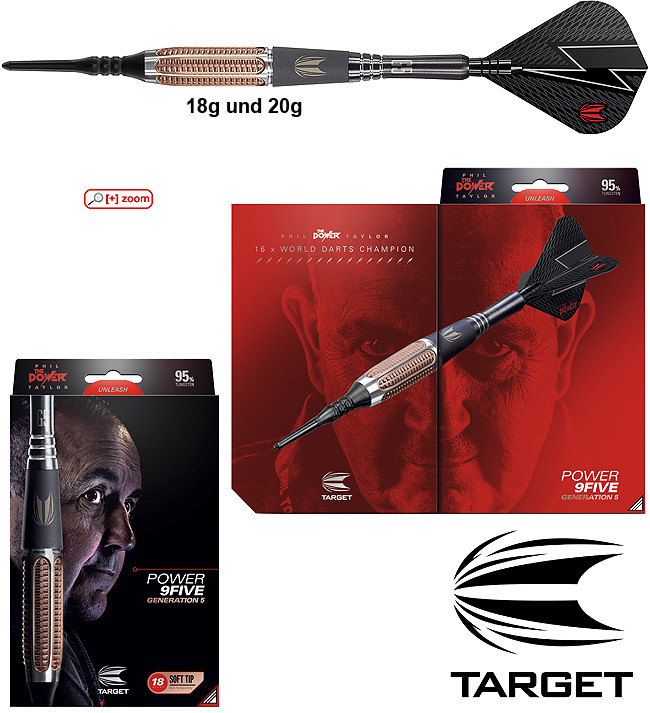 TARGET Phil Taylor Power 9Five Gen 5 Soft