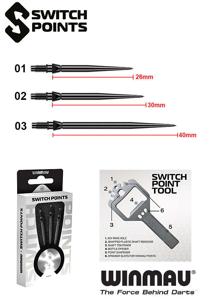 WINMAU Switch Points Smooth Black
