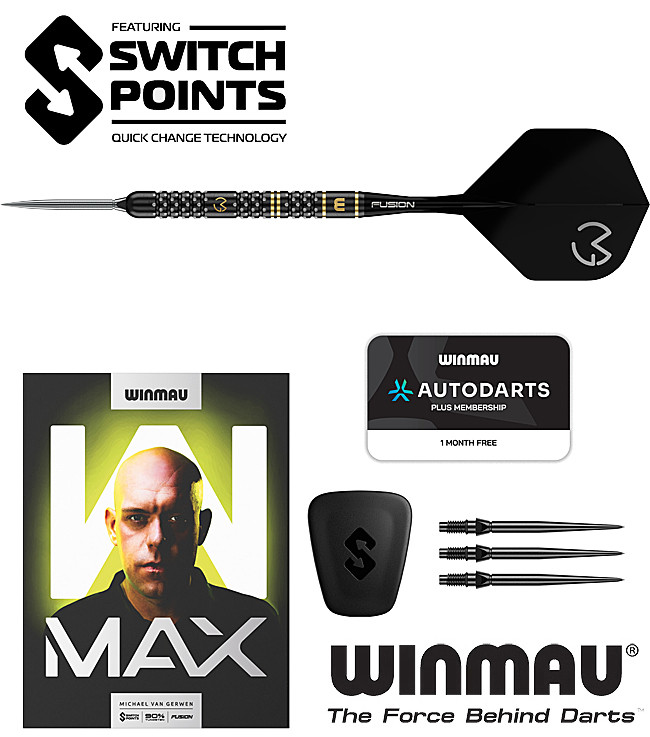 WINMAU Michael van Gerwen W-Max 90% SWITCH Point
