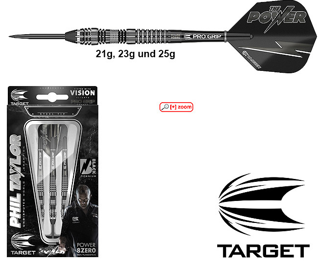 TARGET 8ZERO Black 80% (Phil Taylor)