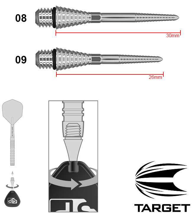 TARGET Titanium Grooved SP Conversion Silver