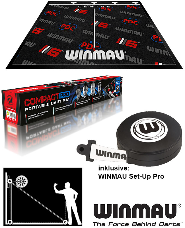 WINMAU Compact-Pro Dart Mat