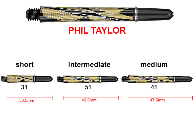 TARGET Pro Grip Icon Shafts Phil Taylor