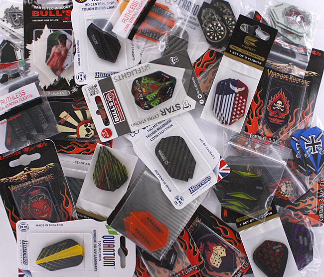20 Set Slim Flights sortiert
