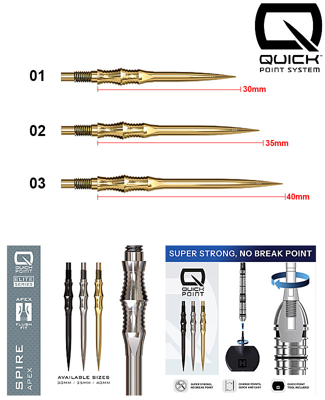 HARROWS Spire Apex QUICK Point Gold
