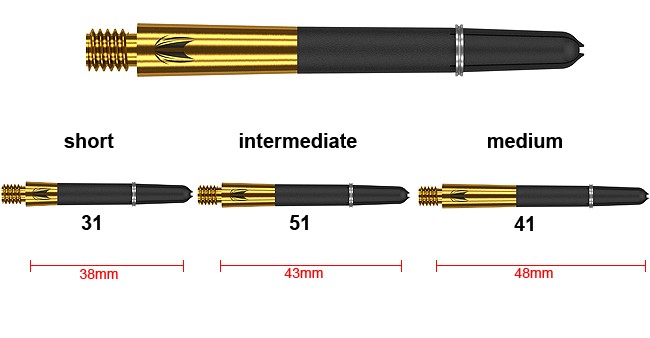 TARGET Carbon Ti Gold Shafts