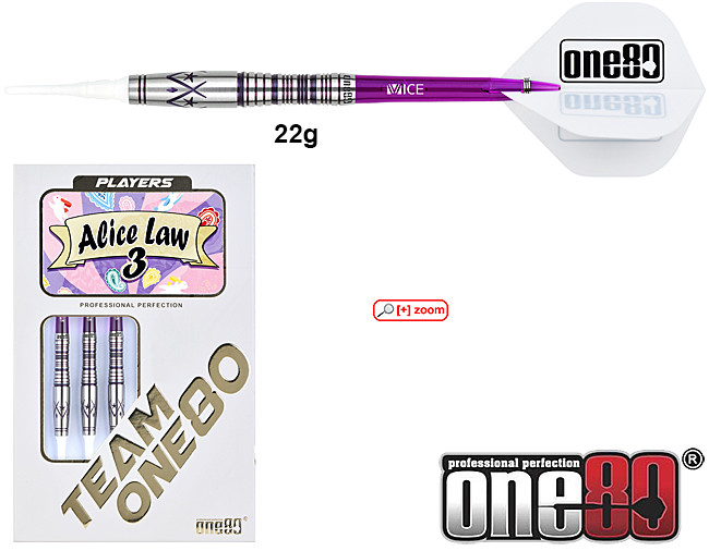 One80 Alice Law III Purple 90% Soft 22g