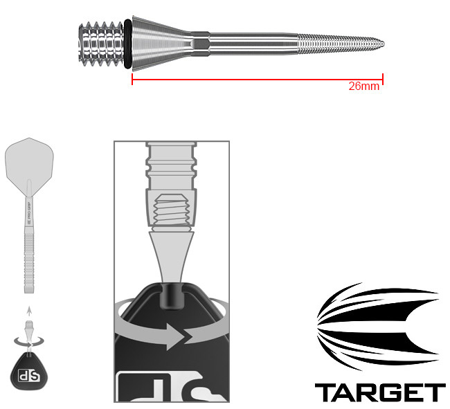 TARGET Titanium Nano SP Conversion Silver 26mm