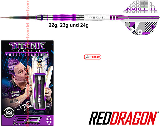 RED DRAGON Peter Wright PL15 Medusa