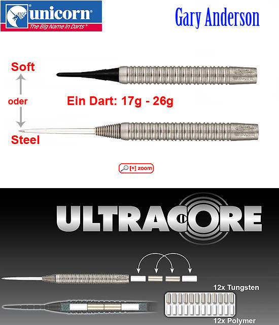 UNICORN Ultracore Gary Anderson 17g - 26g