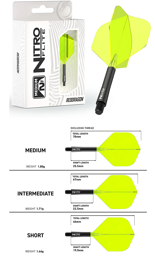 RED DRAGON Nitro Flite black/yellow No2