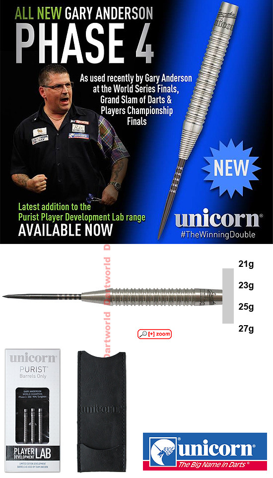 UNICORN Gary Anderson Phase 4 Purist