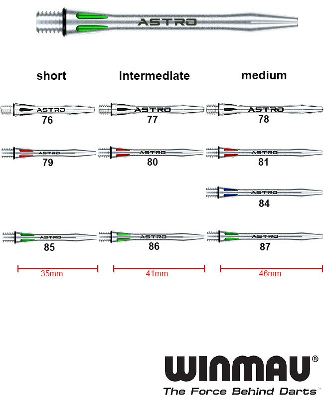 WINMAU Astro Shafts