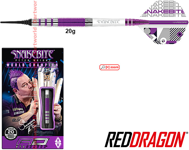 RED DRAGON Peter Wright PL15 Medusa Soft 20g